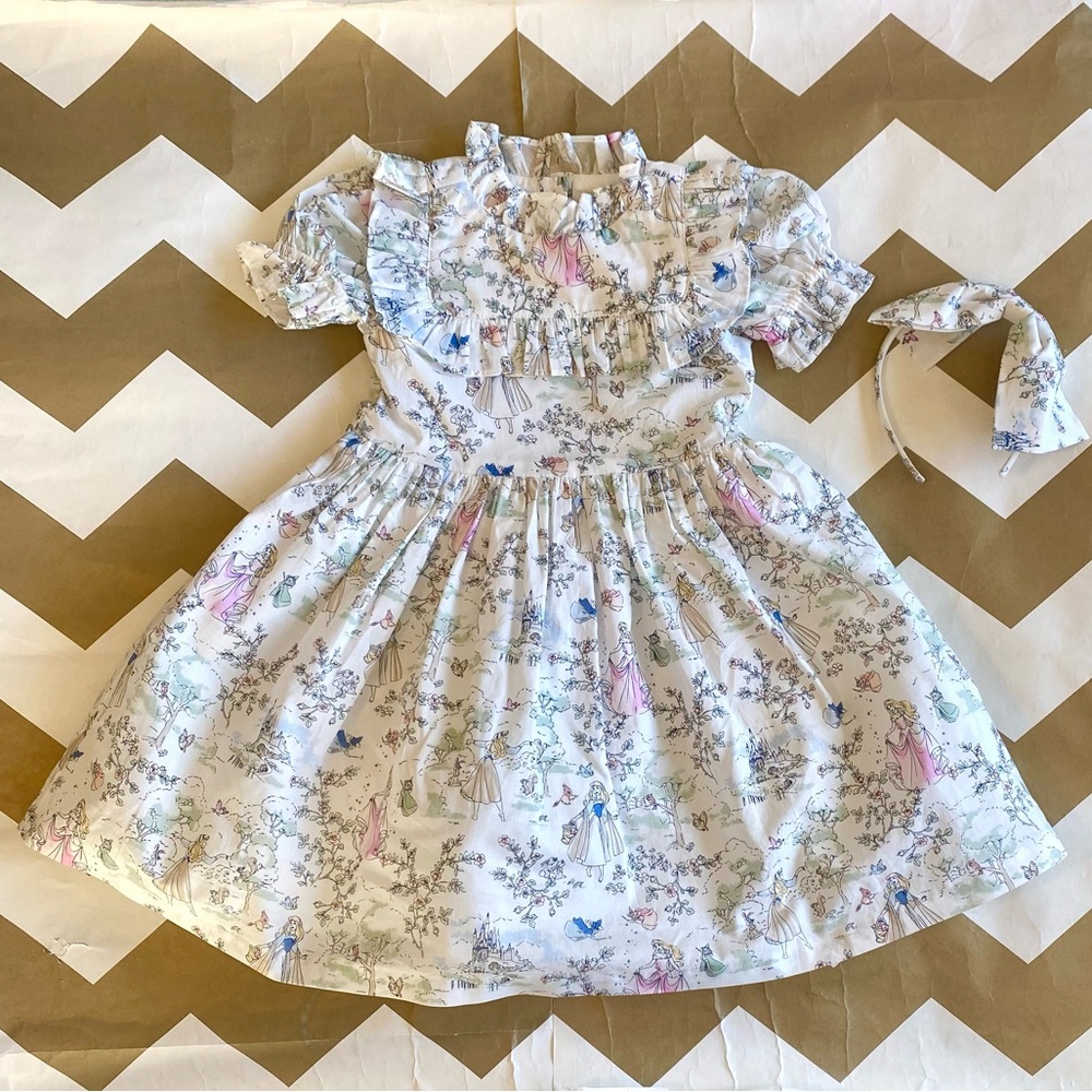 Janie and Jack X Disney Sleeping Beauty dress and headband